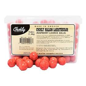 Chokly Hindbær Lakridskugler Storpakke 2.4kg