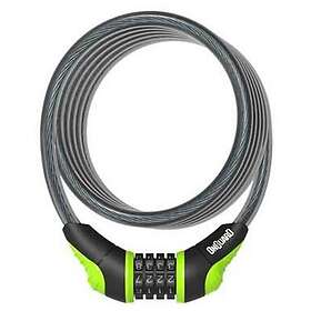 OnGuard Neon Combi Cable Lock Grönt 180 cm x 12 mm