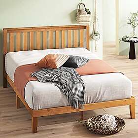 ZINUS Alexia 30 cm Wood Platform Bed Frame with Headboard Solid Wood Foundation 