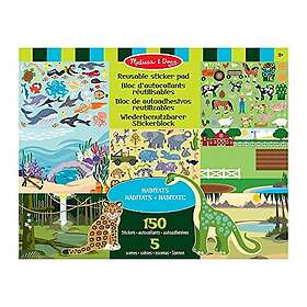 Melissa & Doug Reusable Sticker Books for 3+ Year Olds, Habitats & Nature Sticker Book