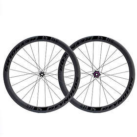 Silver Reynolds Blacklabel 46 Expert Disc Tubeless Road Wheel Set 12 x 100 12 x 