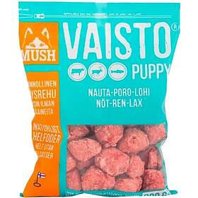 Mush Vaisto Puppy Nöt-Ren-Lax Isblå 3kg Köttbullar