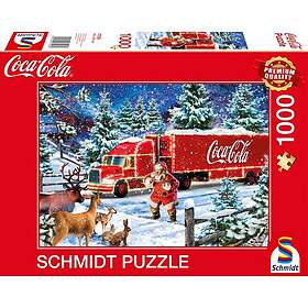 Schmidt Pussel Coca Cola Christmas Truck 1000 bitar,