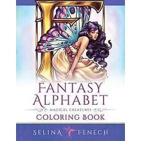 Coloring Book Fantasy Alphabet Magical Creatures