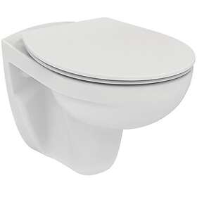 Ideal Standard Eurovit vägghängd toalett, utan spolkant, vit