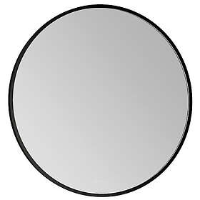 Dansani Moon spegel med belysning, Ø75 cm, svart
