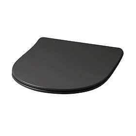 Lavabo File 2,0 slim siège de toilette med soft close, matt svart