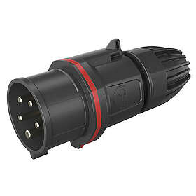 Walther CEE Plug Neo 16A 5P 400V röd, 6H med skruvplint, IP54