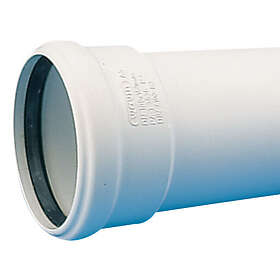 32 Rørkum 500 mm PP hvit