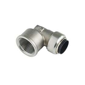 Roth vinkel 22 x 3/4" uttag, push-in beslag i rostfritt stål