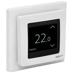 Devi reg Touch termostat med golvgivare & designram, vit