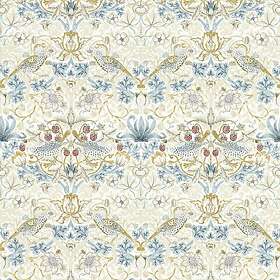 Clarke & STRAWBERRY THIEF LINEN/PLUM W0171/03