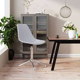 vidaXL Snurrbara matstolar vit PP 3085308