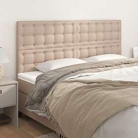 vidaXL Huvudgavlar 4 st cappuccino 100x5x78/88 cm konstläder 3116445