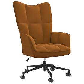 vidaXL Vilstol brun sammet 328180