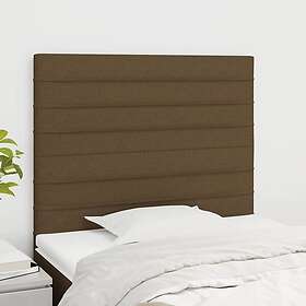 vidaXL Huvudgavlar 2 st mörkbrun 90x5x78/88 cm tyg 3116457
