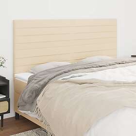 vidaXL Huvudgavlar 4 st gräddvit 100 x 5 78/88 cm tyg 3116499