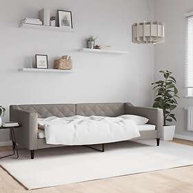 vidaXL Dagbädd taupe 90x200 cm tyg 354164