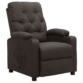 vidaXL Reclinerfåtölj taupe tyg 339110