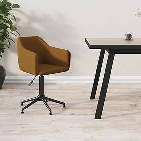 vidaXL Kontorstol snurrbar brun konstläder 3092954