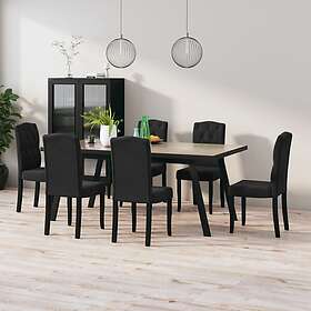 vidaXL Matstolar 6 st sammet 3080175