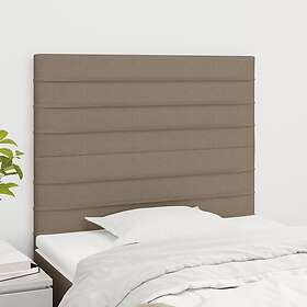 vidaXL Huvudgavlar 2 st taupe 90x5x78/88 cm tyg 3116458