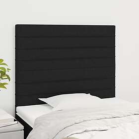 vidaXL Huvudgavlar 2 st svart 90x5x78/88 cm tyg 3116456