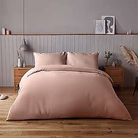 Silentnight Supersoft Collection Pink Duvet Cover Set. Super Soft and Snuggly Easy Care Duvet Cover Quilt Bedding Set Single (135cm x 200cm)