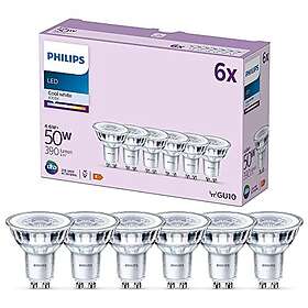 Philips LED Classic Spot Light Bulb 6 Pack [4000K - GU10] 50W