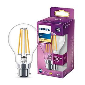 Philips LED Classic A60 Light Bulb B22 10.5W 100W 2700K