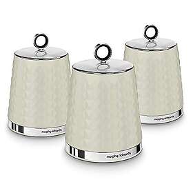 Morphy Richards Dimensions Set of 3 Round Kitchen Storage Canisters