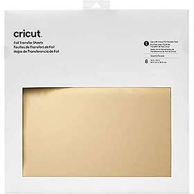 Cricut 2008718 Foil Transfer Sheets, Gold (8 ct), 30.5 cm x 30.5 cm (12" x 12")