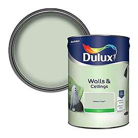Dulux Silk Emulsion Paint For Walls And Ceilings Willow Tree 5L