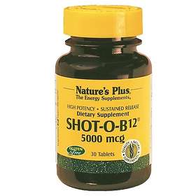 Nature's Plus Shot-O-B12 5000mcg Sustained Release 30 Tablets