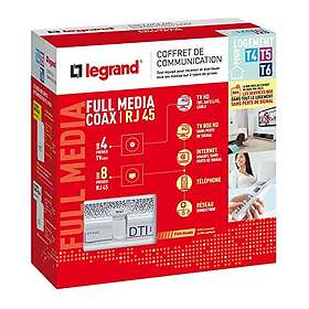 Legrand Full Media Coaxial and RJ45 Communication Box