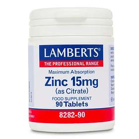 Lamberts Zinc 15mg (as Citrate) 90 Tabletter