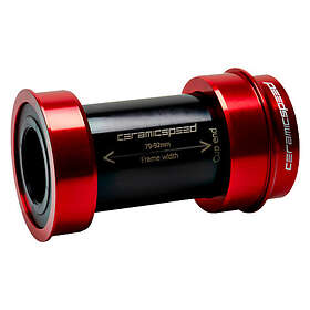 CeramicSpeed Bbright Sram Dub Coated Bottom Bracket Cups Röd,Svart 79 mm