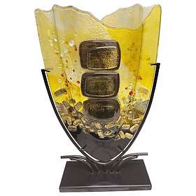 Benjamin Tre Stenar Glass Vase med smidesställning H 47.5cm