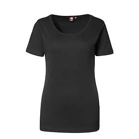 ID 1x1 rib T-shirt för Kvinnor (Svart, M) M Svart