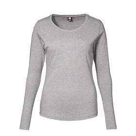 ID Långärmad Interlock T-shirt (Gråmelerad, XL)