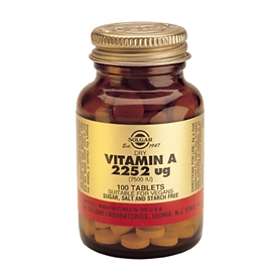 Solgar Dry Vitamiini A 5000IU 100 Tabletit