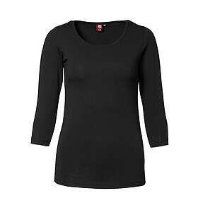 ID Stretch T-shirt, 3/4-ärm (Svart, S) S Svart