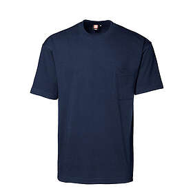 ID T-TIME T-shirt med bröstficka (Navy, 2XL) (Herr)
