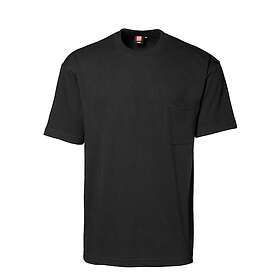 ID T-TIME T-shirt med bröstficka (Svart, 2XL) (Herr)
