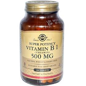 Solgar Vitamiini B1 500mg Thiamin 100 Tabletit