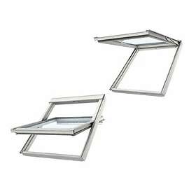 Velux Takfönster Topphängt med Pivåfunktion Paket Solo 2 FK06 0068 S2 Everfinish vit GPUFK060068S2