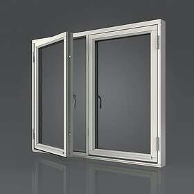 Elitfönster Sidohängt Fönster Original Trä 2-Luft Elit EFS2 13x8 Vit 3-Glas 2L 13/8