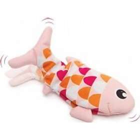 Catit Groovy fish leksak för katter rosa 25 cm med kattmynta laddningsbar USB