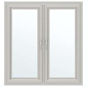 NorDan Sidohängt Fönster HelAlu 3-Glas 2-Luft Aluminium inåtg par Kipp-Dreh 15X18 AKD+AKD