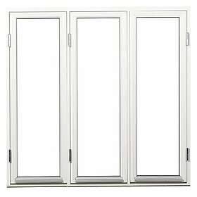 Outline Sidohängt Fönster 3-Glas Trä 3-Luft HFS3 180x160 Vä/Vä/Hö 18x16